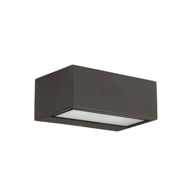 Netlighting Nemesis Aluminium 1 Light Outdoor Wall Light Brown IP44 - image 1