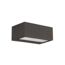 Netlighting Nemesis Aluminium 1 Light Outdoor Wall Light Brown IP44