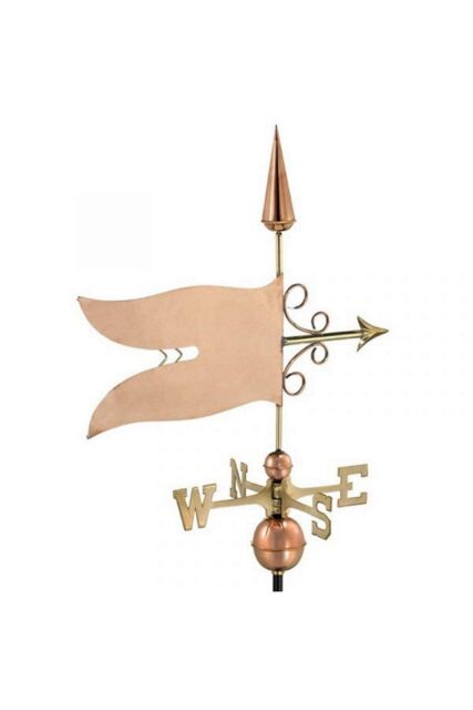 Callow Banner Farmhouse Copper Weathervane