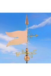 Callow Banner Farmhouse Copper Weathervane - thumbnail 3