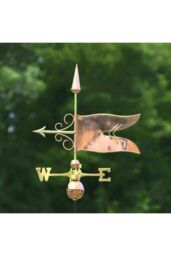 Callow Banner Farmhouse Copper Weathervane - thumbnail 2