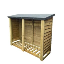 Churnet Valley Garden Furniture Ltd Heavy Duty Log Store - L67 x W120 x H150 cm - Min. Assembly Required in Brown - thumbnail 1