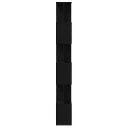 Berkfield Home Decorative Bookcase Black Oak 80x24x190.5 cm Engineered Wood - thumbnail 6