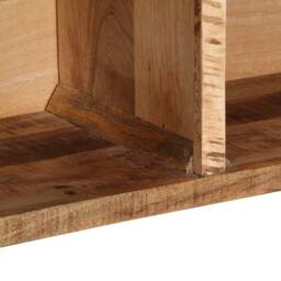 Berkfield Home TV Cabinet 80x30x25 cm Solid Rough Wood Mango in Brown - Size: 80 x 30 x 25 cm - thumbnail 6