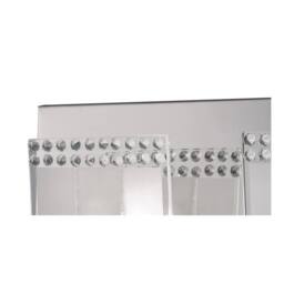Netlighting Charis Flush Wall Lamp Switched 2 Light Polished Chrome Glass Crystal in Grey - thumbnail 8