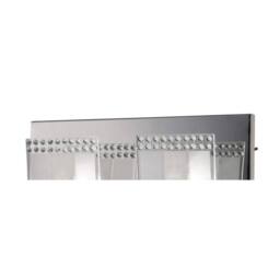 Netlighting Charis Flush Wall Lamp Switched 2 Light Polished Chrome Glass Crystal in Grey - thumbnail 3