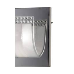 Netlighting Charis Flush Wall Lamp Switched 2 Light Polished Chrome Glass Crystal in Grey - thumbnail 7