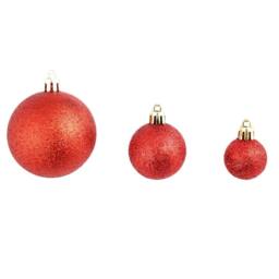Berkfield Home 100 Piece Christmas Ball Set 3/4/6 cm Red - thumbnail 8