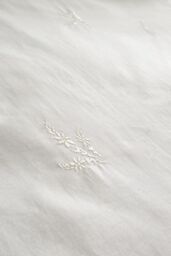 Bianca 'Lottie Floral Embroidery' 180 Thread Count Cotton Oxford Pillowcase in White - thumbnail 3