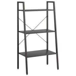 Berkfield Home 3-Tier Standing Shelf Black 56x35x108 cm - Size: 56 x 35 x 108 cm