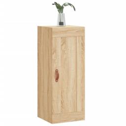 Berkfield Home Wall Mounted Cabinet Sonoma Oak 34.5x34x90 cm Engineered Wood in Light Tan - thumbnail 4