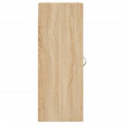 Berkfield Home Wall Mounted Cabinet Sonoma Oak 34.5x34x90 cm Engineered Wood in Light Tan - thumbnail 8