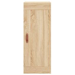 Berkfield Home Wall Mounted Cabinet Sonoma Oak 34.5x34x90 cm Engineered Wood in Light Tan - thumbnail 7