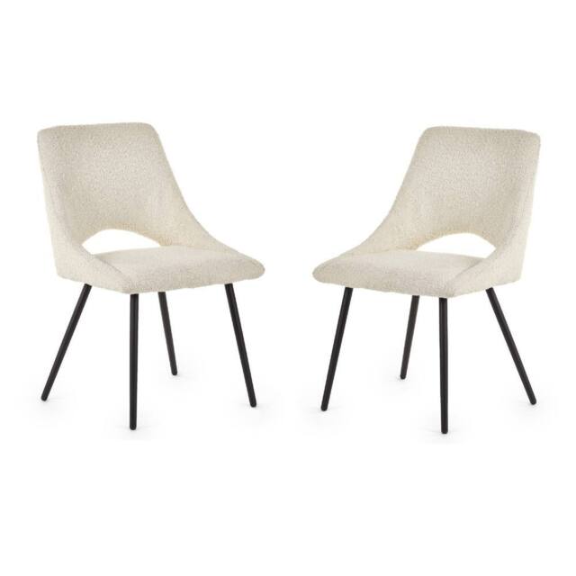 Cheshire Norbury Premium Ivory Boucle Dining Chairs - Set of 2 - image 1