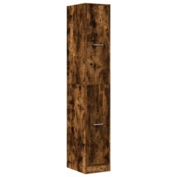 Berkfield Home Apothecary Cabinet¬†Smoked Oak 30x41x174.5 cm Engineered Wood in Brown - thumbnail 3