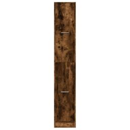 Berkfield Home Apothecary Cabinet¬†Smoked Oak 30x41x174.5 cm Engineered Wood in Brown - thumbnail 5