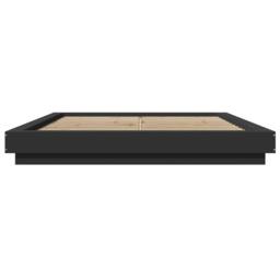 Berkfield Home Bed Frame with LED Lights without Mattress Black 150x200cm - Size: 150x200 cm - thumbnail 5