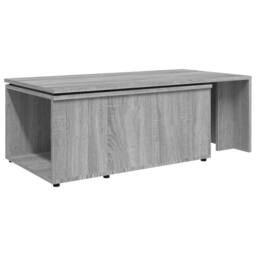 Berkfield Home Coffee Table Grey Sonoma 150x50x35 cm Engineered Wood - Size: 150 x 50 x 35 cm - thumbnail 6