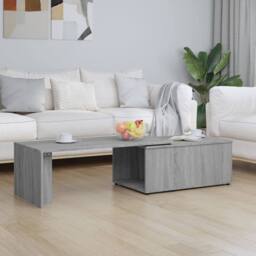 Berkfield Home Coffee Table Grey Sonoma 150x50x35 cm Engineered Wood - Size: 150 x 50 x 35 cm - thumbnail 2