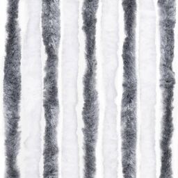 Berkfield Home Insect Curtain Grey & White 56x200 cm Chenille - thumbnail 6