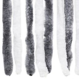 Berkfield Home Insect Curtain Grey & White 56x200 cm Chenille - thumbnail 5