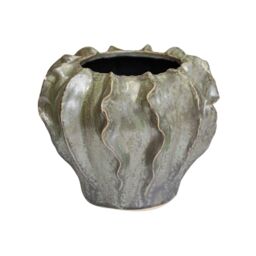 Ivyline Scarlet Coral Reef Green Planter H18cm D23cm - thumbnail 2