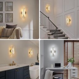 COMELY 16W Modern Indoor LED Wall Light, 3000K/4500K/6500K, Gold - thumbnail 4