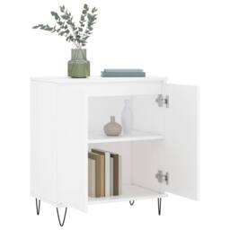 Berkfield Home Sideboard White 60x35x70 cm Engineered Wood - Size: 60 x 35 x 70 cm - thumbnail 4