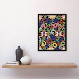 Artery8 Owen Jones Vibrant Botanical Chinese Textile Pattern Framed Art Print - Size: A4 - thumbnail 4