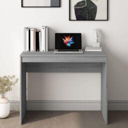 Berkfield Home Desk Grey Sonoma 90x40x72 cm Engineered Wood - Size: 90 x 40 x 72 cm - thumbnail 3