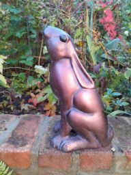 Inspirational Gifting Moongazing Hare Garden Sculpture Ornament in Bronze - thumbnail 6
