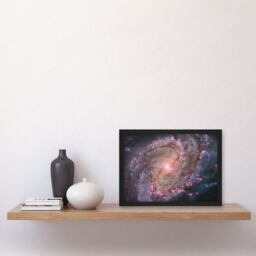 Artery8 Hubble Space Telescope Image Spiral Galaxy M83 Red Blue Purple Star Formation Southern Pinwheel Supernova Remnants & Star Clusters Art Print - thumbnail 2