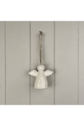 KDMD White Ceramic Hanging Angel Decoration - thumbnail 1
