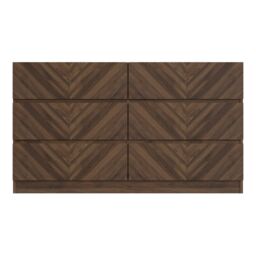 GFW Catania 3+3 Drawer Chest in Walnut - thumbnail 2