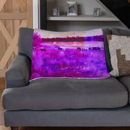 Benjamin Tate Design Vintage Pinky Cow Blanket in Natural - Size: 120 cm x 150 cm - thumbnail 2