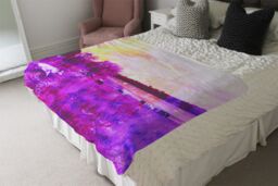 Benjamin Tate Design Vintage Pinky Cow Blanket in Natural - Size: 120 cm x 150 cm - thumbnail 3