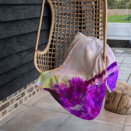 Benjamin Tate Design Vintage Pinky Cow Blanket in Natural - Size: 120 cm x 150 cm - thumbnail 4