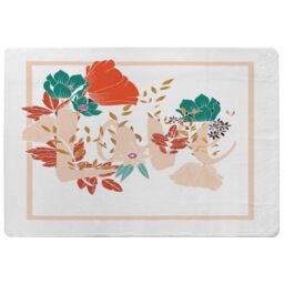 Benjamin Tate Design Love & Flowers Designer Rug in Natural - Size: Large - thumbnail 1