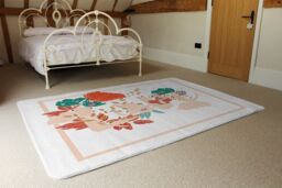 Benjamin Tate Design Love & Flowers Designer Rug in Natural - Size: Large - thumbnail 3