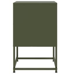 Berkfield Home Bedside Cabinets 2 pcs Olive Green 36x39x60.5 cm Steel - thumbnail 7