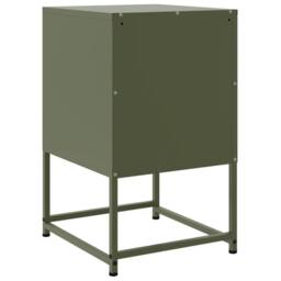 Berkfield Home Bedside Cabinets 2 pcs Olive Green 36x39x60.5 cm Steel - thumbnail 8