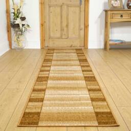 runrug Hallway Carpet Runner Rug - Soft & Comfy, Non-Slip, 8mm - 'Lima' in Terracotta - Size: 100 cm x 390 cm - thumbnail 4