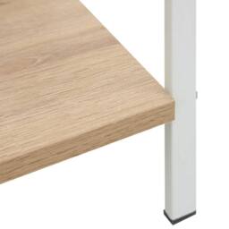 Berkfield Home 4-Layer Book Shelf Oak 60x27.6x124.5 cm Engineered Wood in Natural - thumbnail 6
