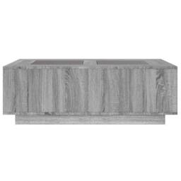 Berkfield Home Coffee Table with Infinity LED Grey Sonoma 116x69x40 cm - Size: 116 x 69 x 40 cm - thumbnail 6