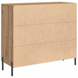 Berkfield Home Modern Artisan Oak Sideboard - 90x34x80 cm - Made of Engineered Wood in Brown - Size: 90 x 34 x 80 cm - thumbnail 5