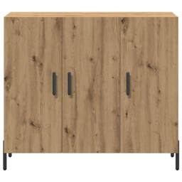 Berkfield Home Modern Artisan Oak Sideboard - 90x34x80 cm - Made of Engineered Wood in Brown - Size: 90 x 34 x 80 cm - thumbnail 6