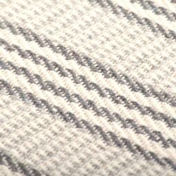 Berkfield Home Throw Cotton Stripes 220x250 cm Grey & White - thumbnail 6