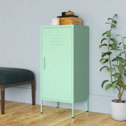 Berkfield Home Storage Cabinet Mint 42.5x35x101.5 cm Steel - thumbnail 2