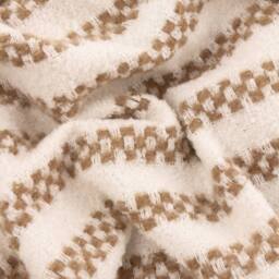 HOEM Clyne Striped Tasselled Throw in Brown - Size: 130 cm x 180 cm - thumbnail 2