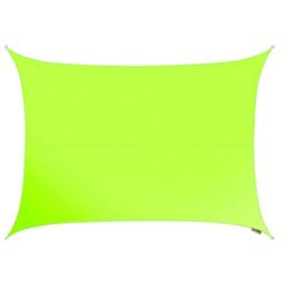 Primrose 6m x 5m Waterproof Patio Sun Shade Sail Canopy 98% UV Block Free Rope in Lime